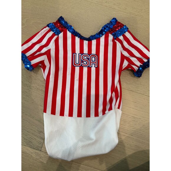 Toddler Girl Dansco U.S.A. Sequin Baseball Dance Outfit, size 3T - Picture 11 of 16